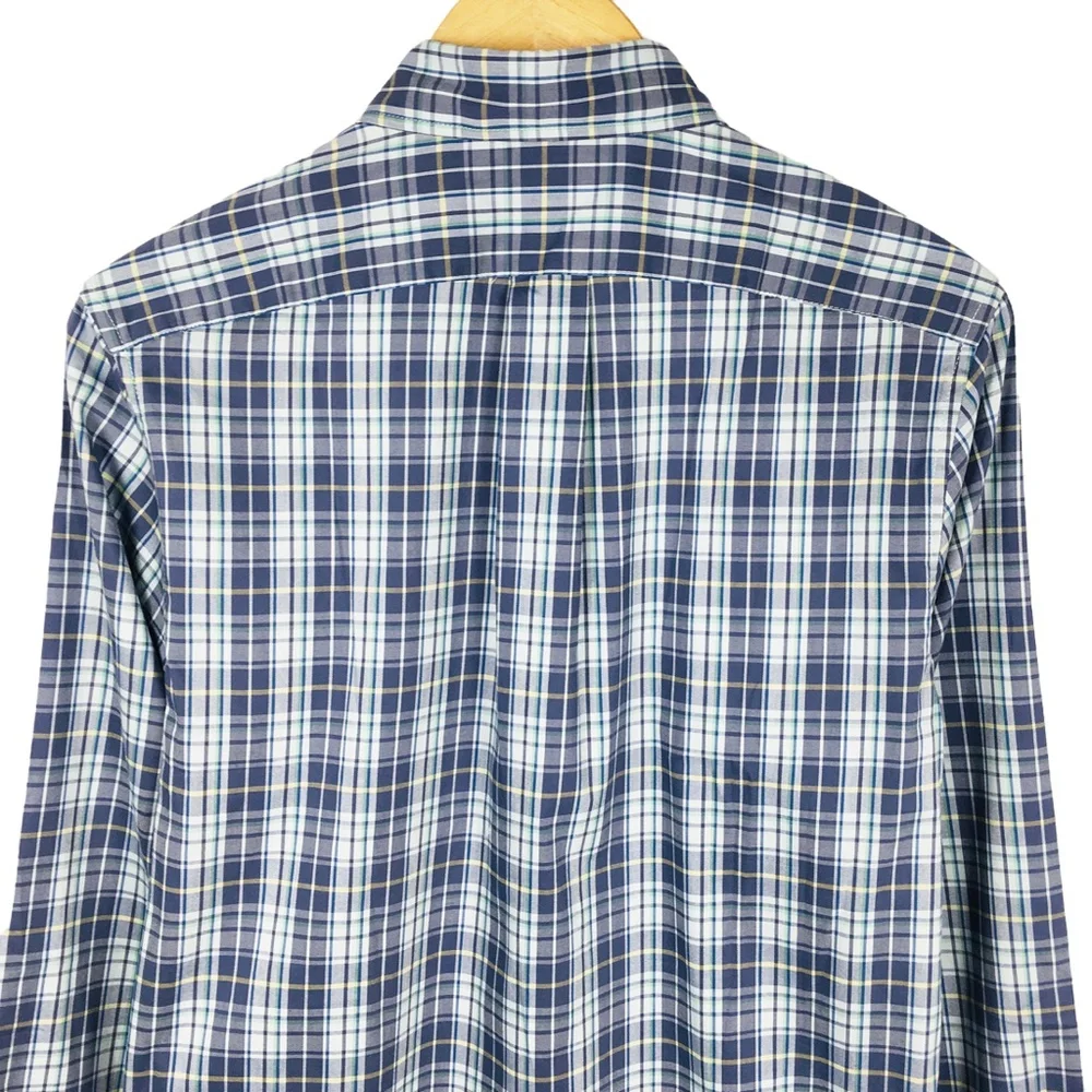 J. Crew Men's Performance Twill Shirt Classic Fit Plaid Small